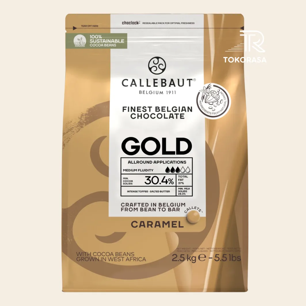 Callebaut Gold Caramel Chocolate Couverture (REPACK)