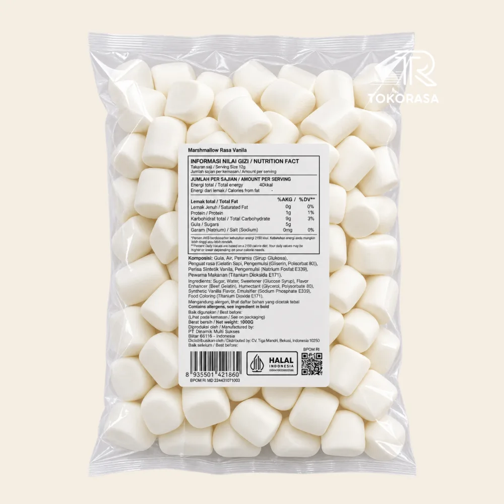 Marshmallow Corniche Mega Jumbo Vanilla