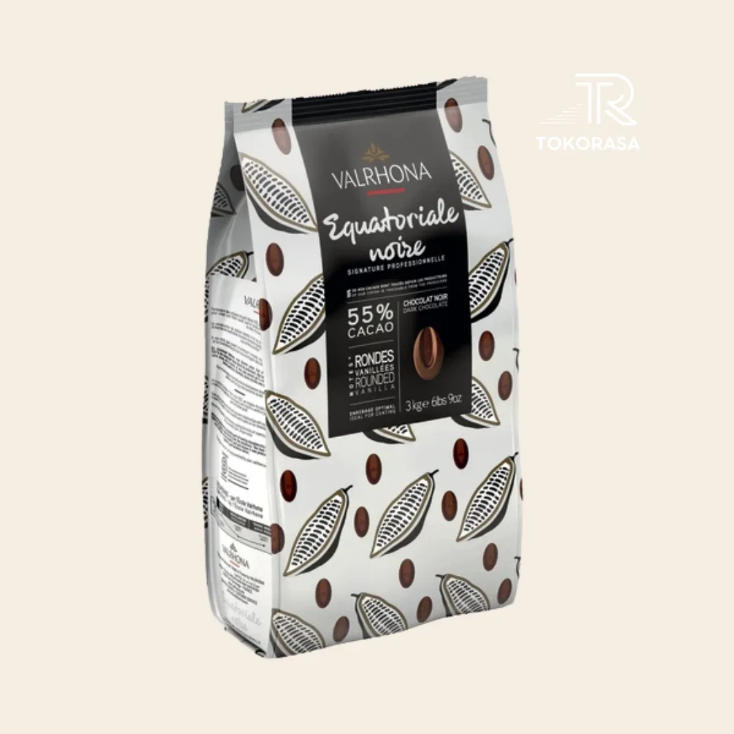 Valrhona 53% Dark Chocolate Couverture Equatoriale Extra Noir