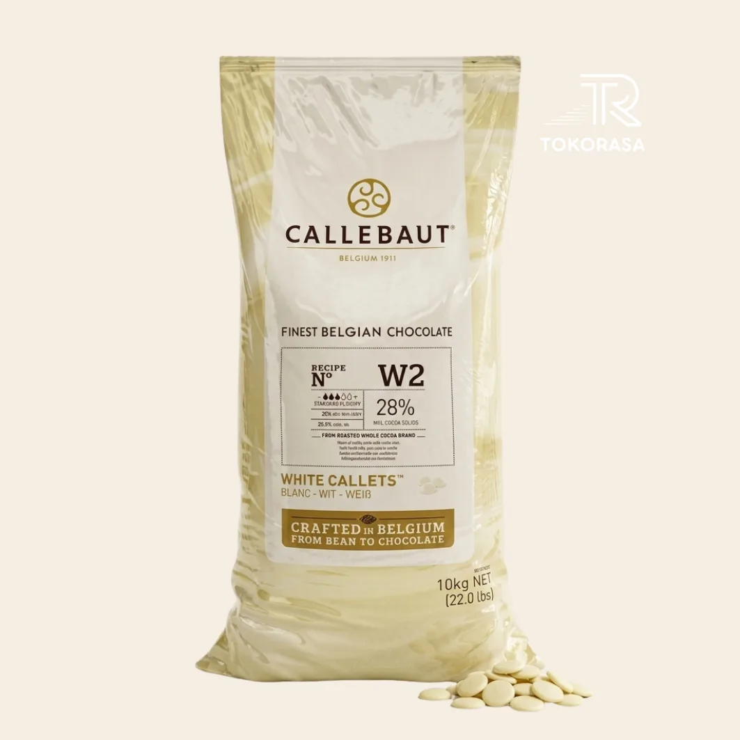Callebaut White Chocolate Couverture W2 (KEMASAN ASLI)