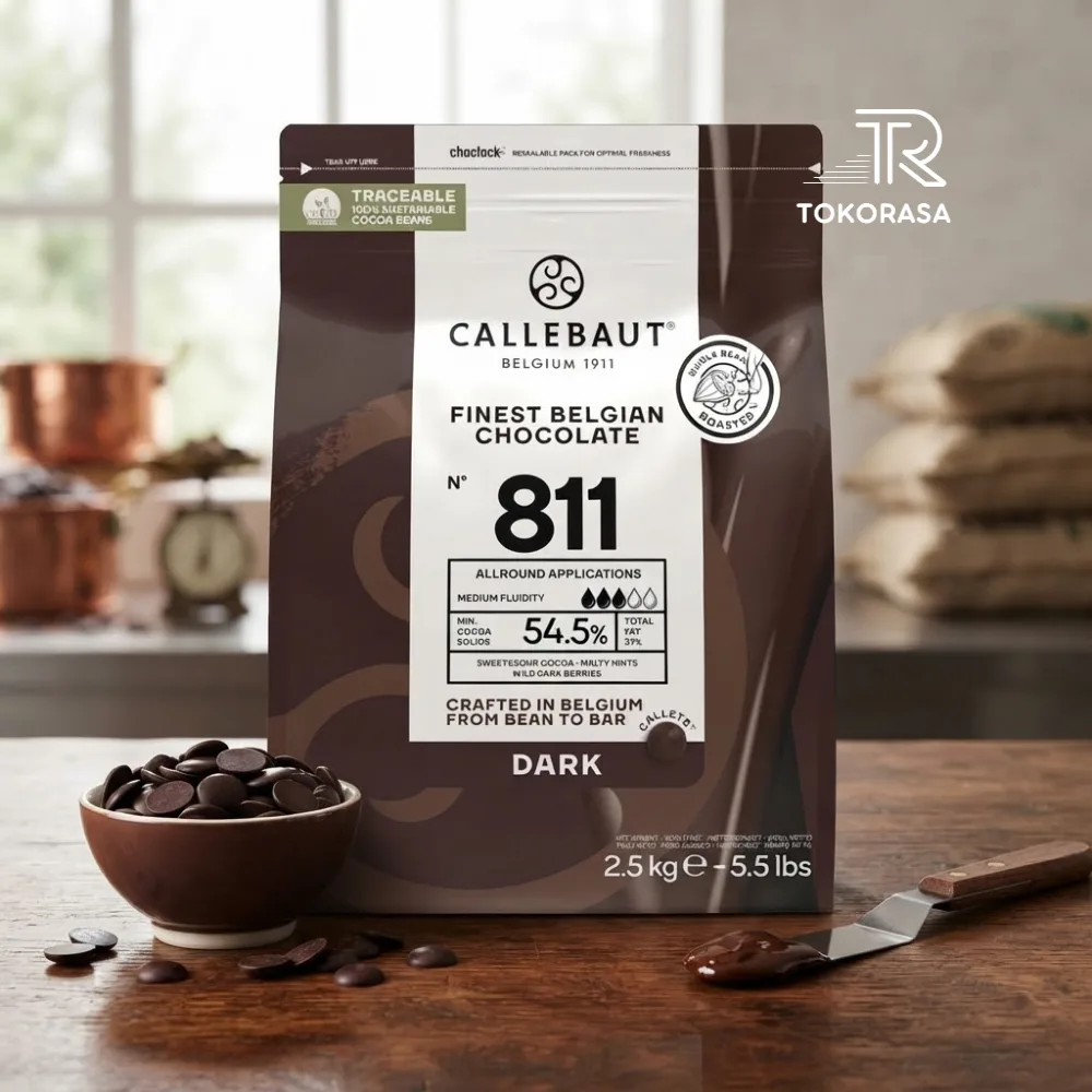 Callebaut 54% Dark Chocolate Couverture (KEMASAN ASLI)