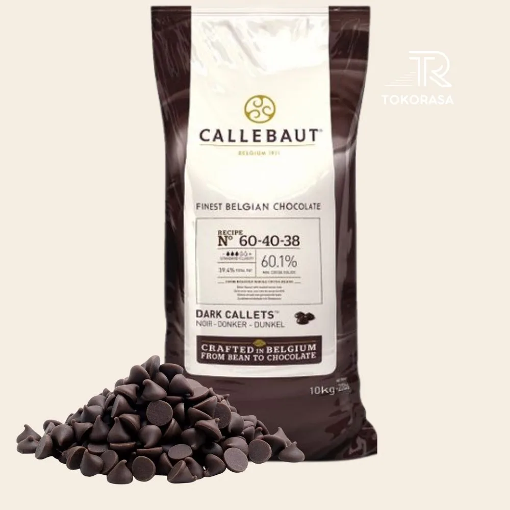 Callebaut 60% Dark Chocolate Couverture 10kg (KEMASAN ASLI)