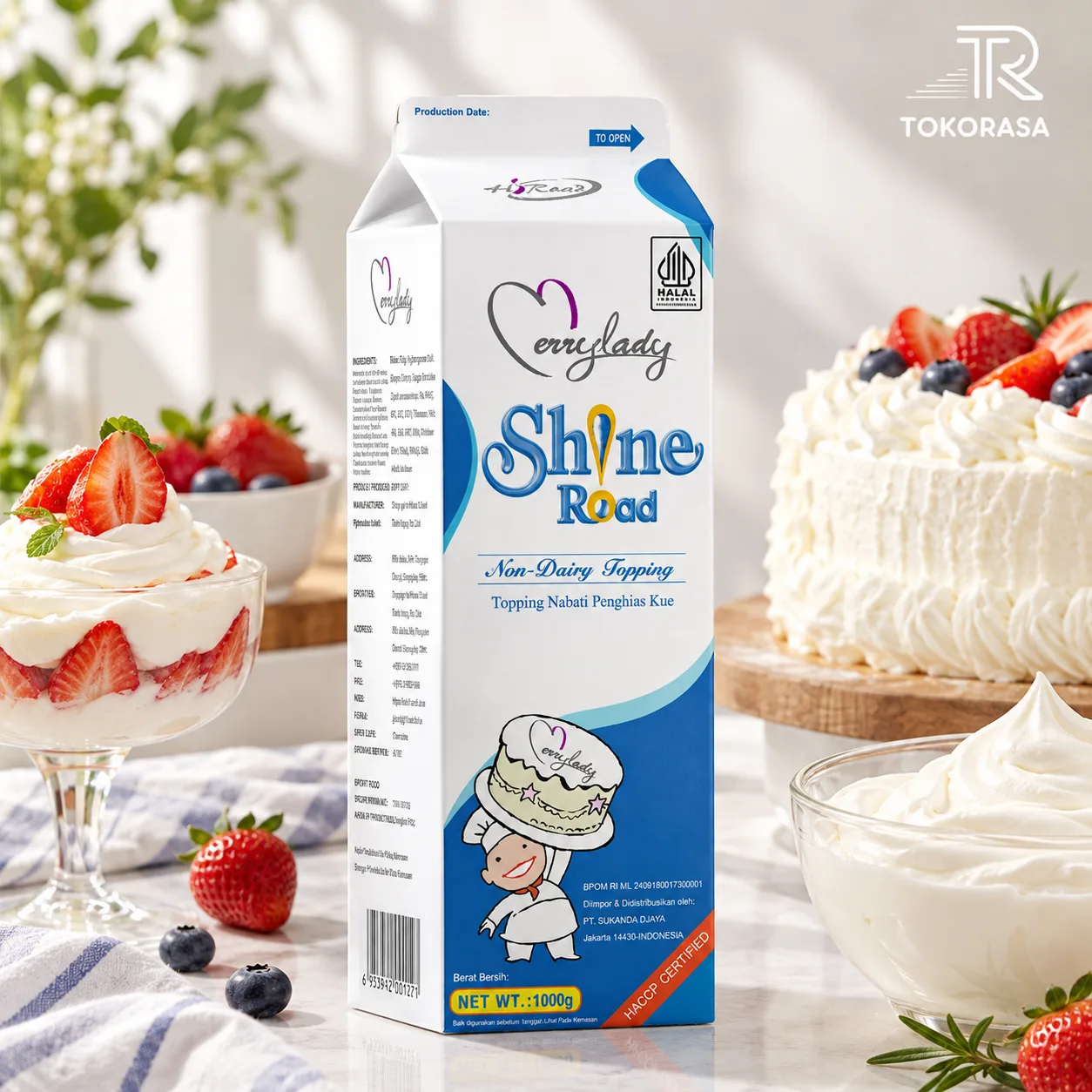 Shine Road Whipping Cream 1L ( Non Dairy)